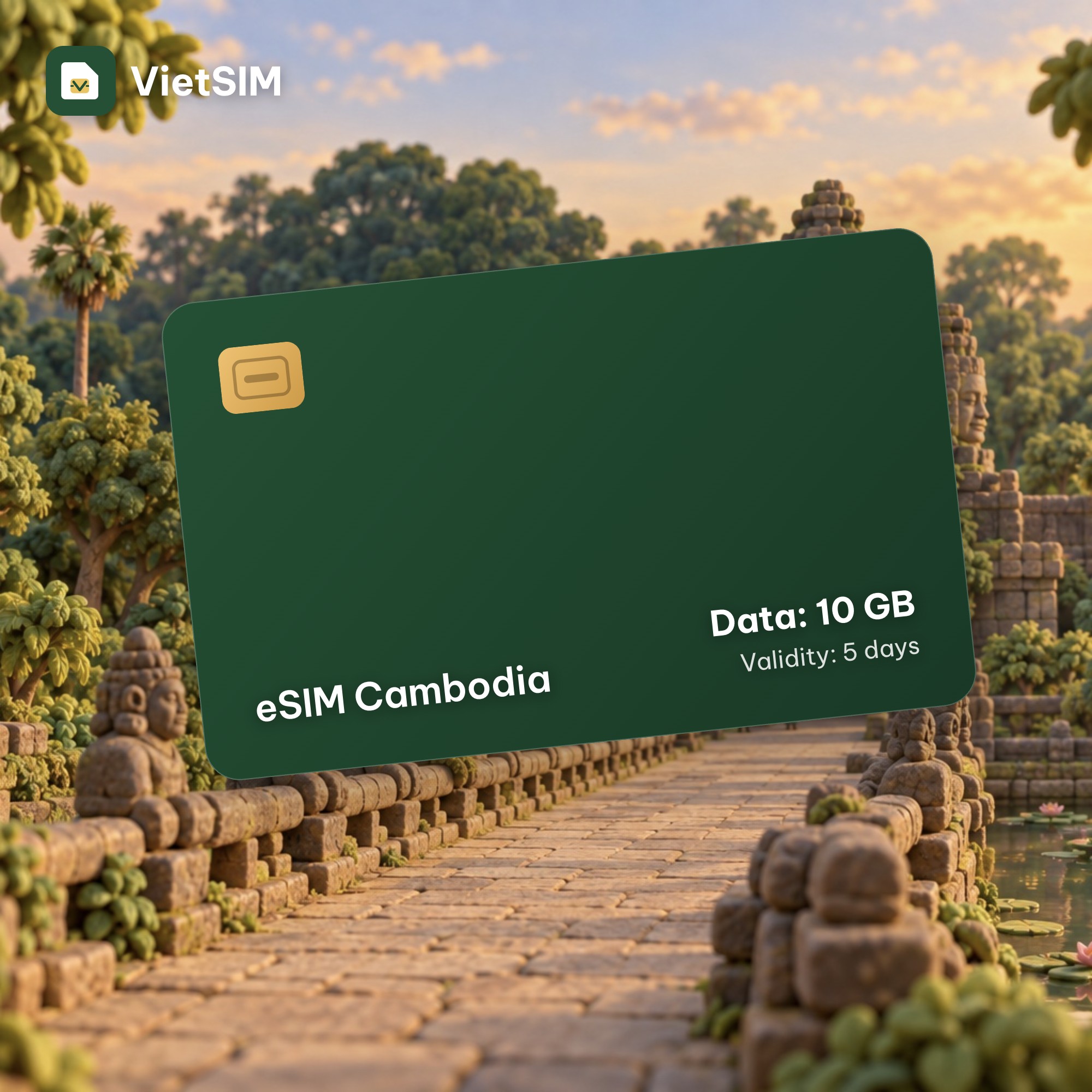 Cambodia eSIM 10GB 5 days