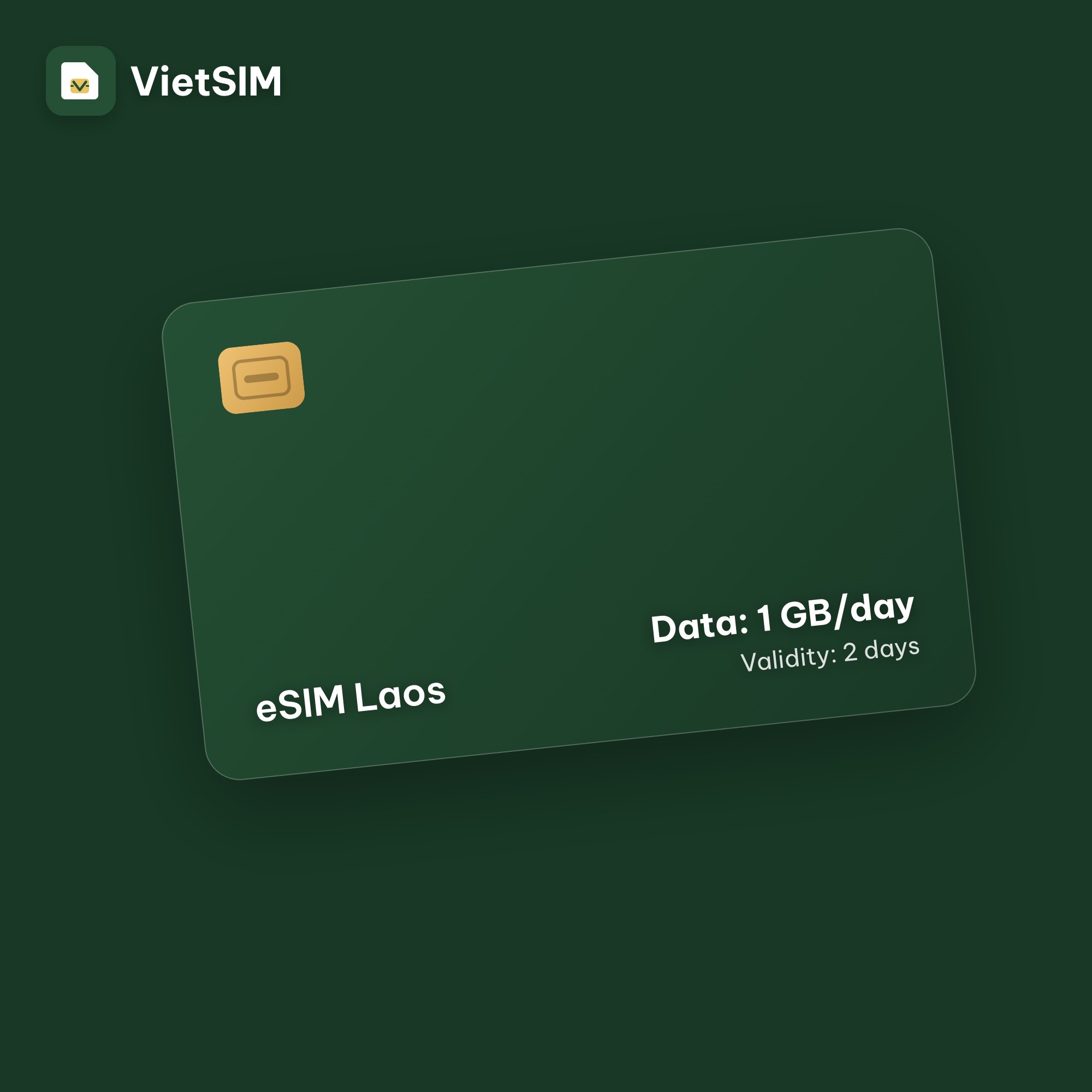 Laos eSIM Daily 1GB 2 days
