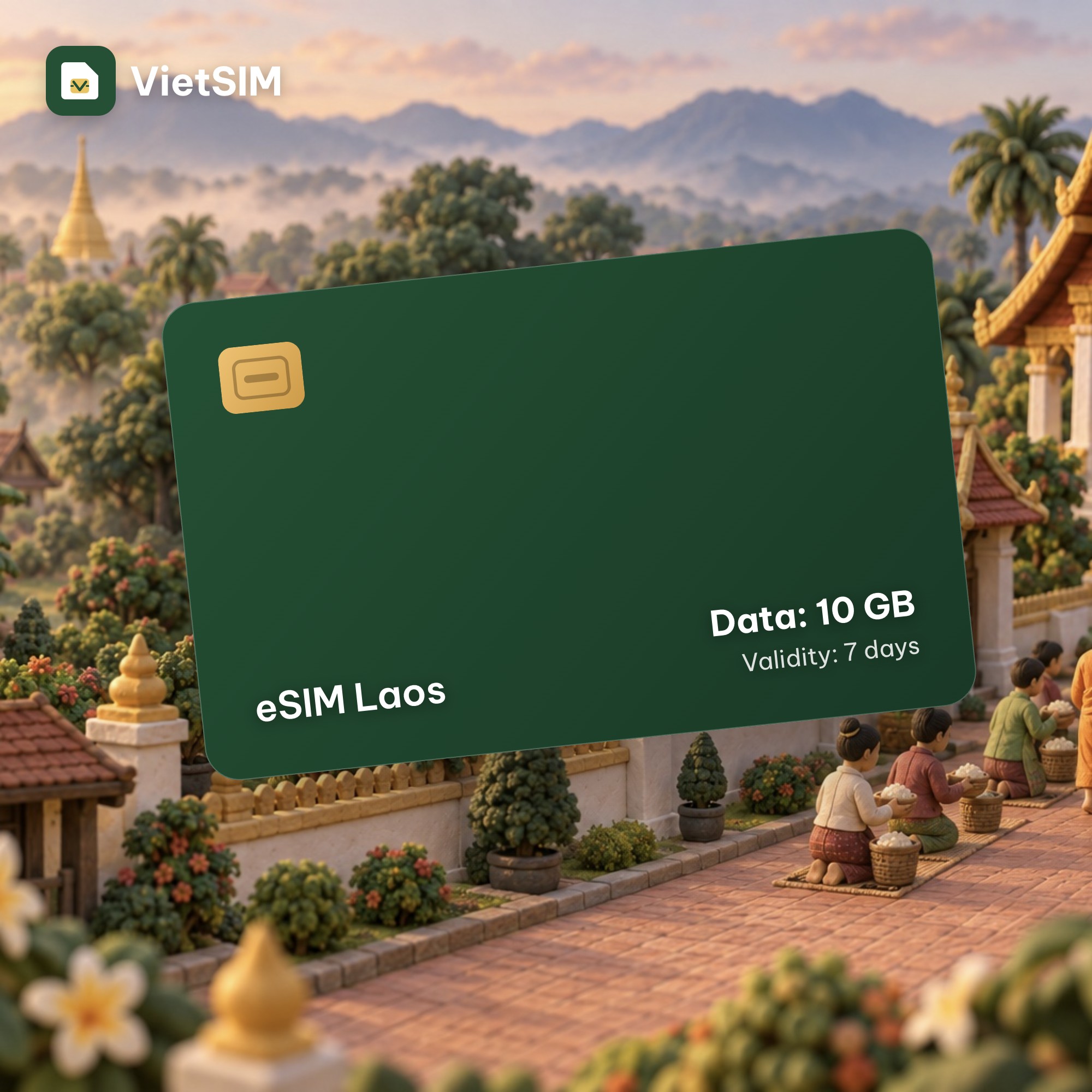 Laos eSIM 10GB 7 days