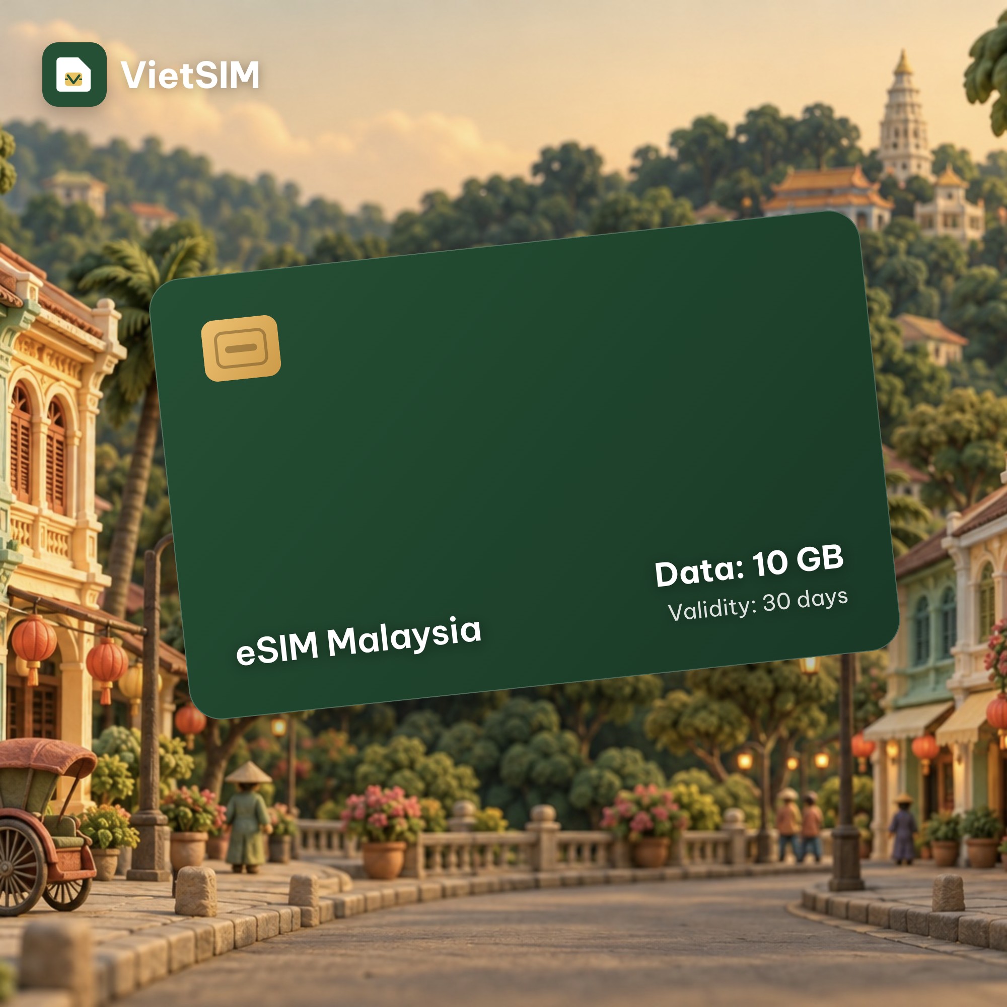 Malaysia eSIM 10GB, 30 days