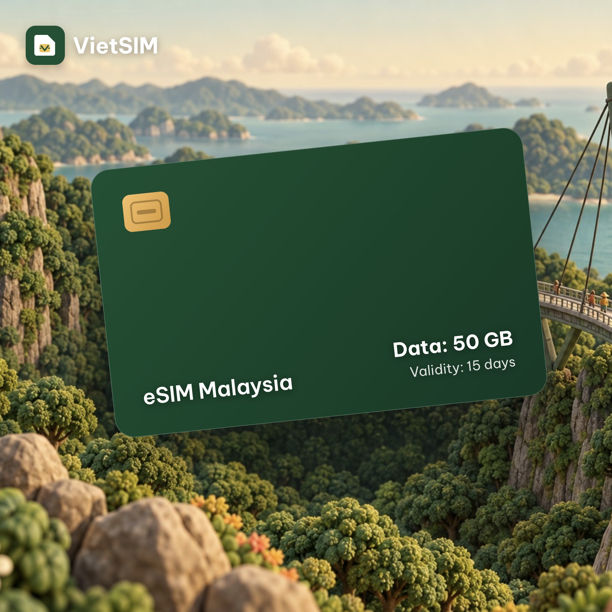 Malaysia eSIM 50GB 15 days