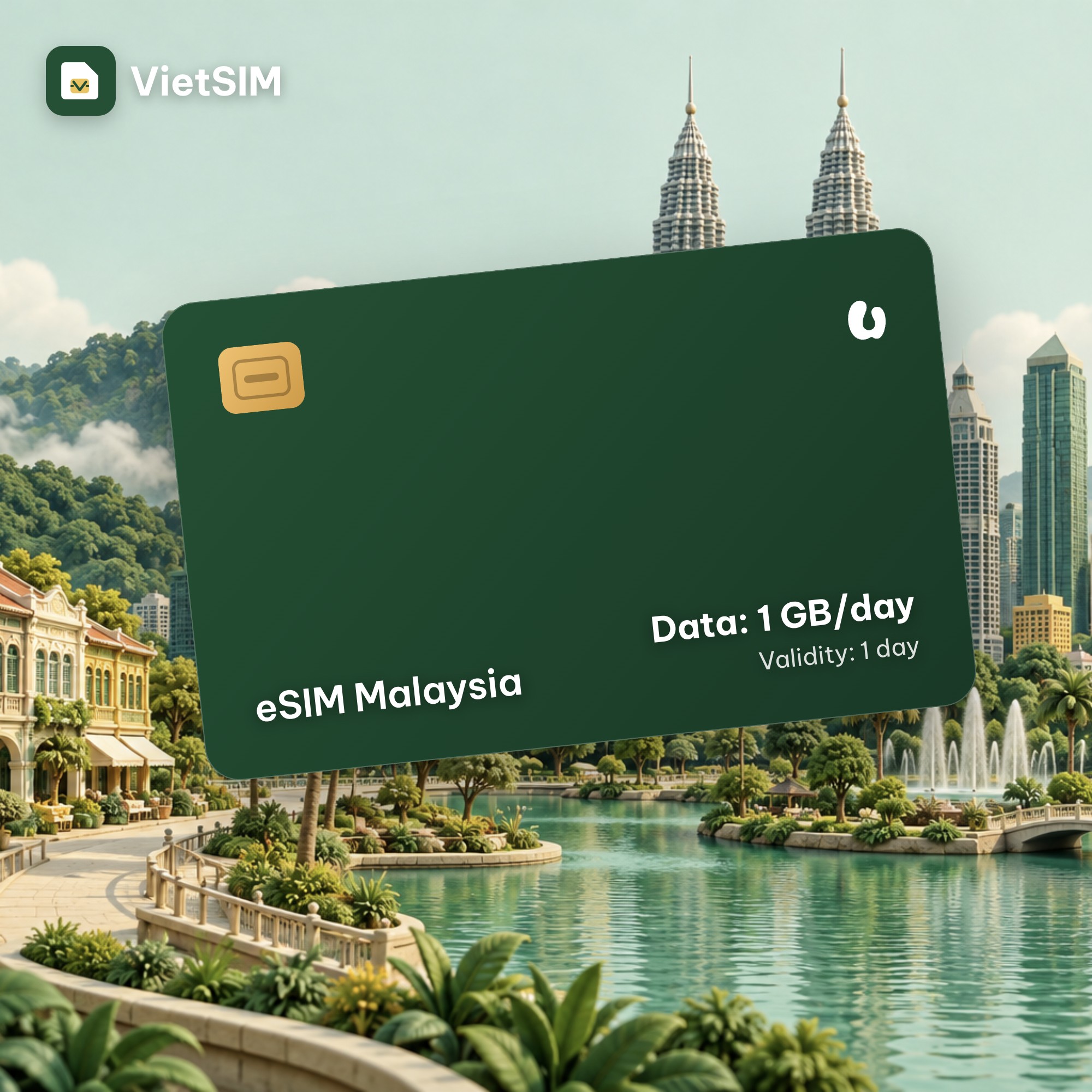 Malaysia eSIM Daily 1GB 1 day