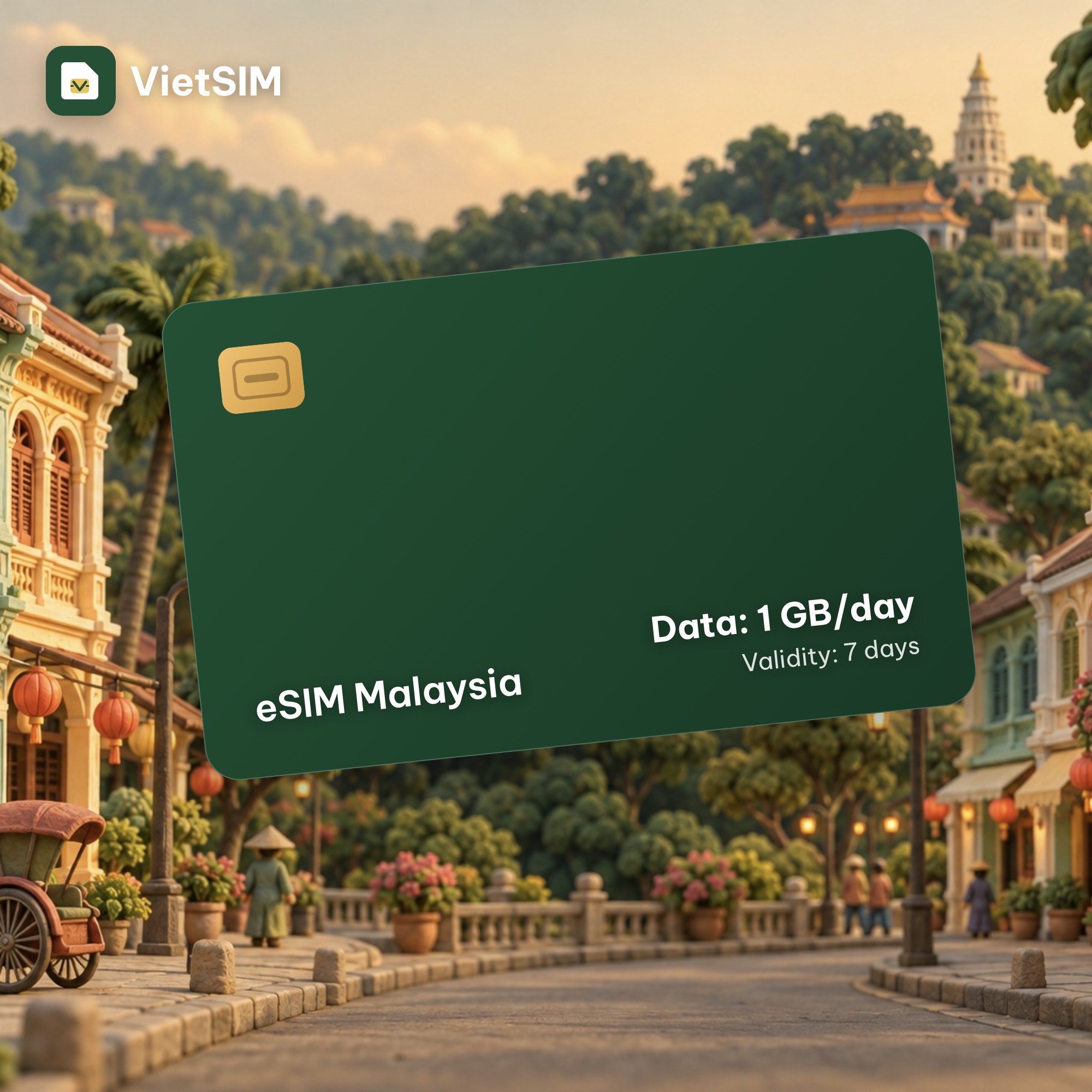 Malaysia eSIM Daily 1GB 7 days