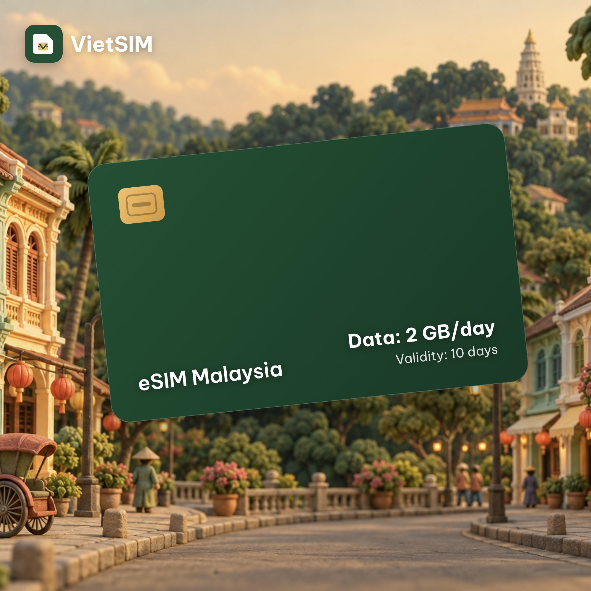 Malaysia eSIM Daily 2GB 10 days