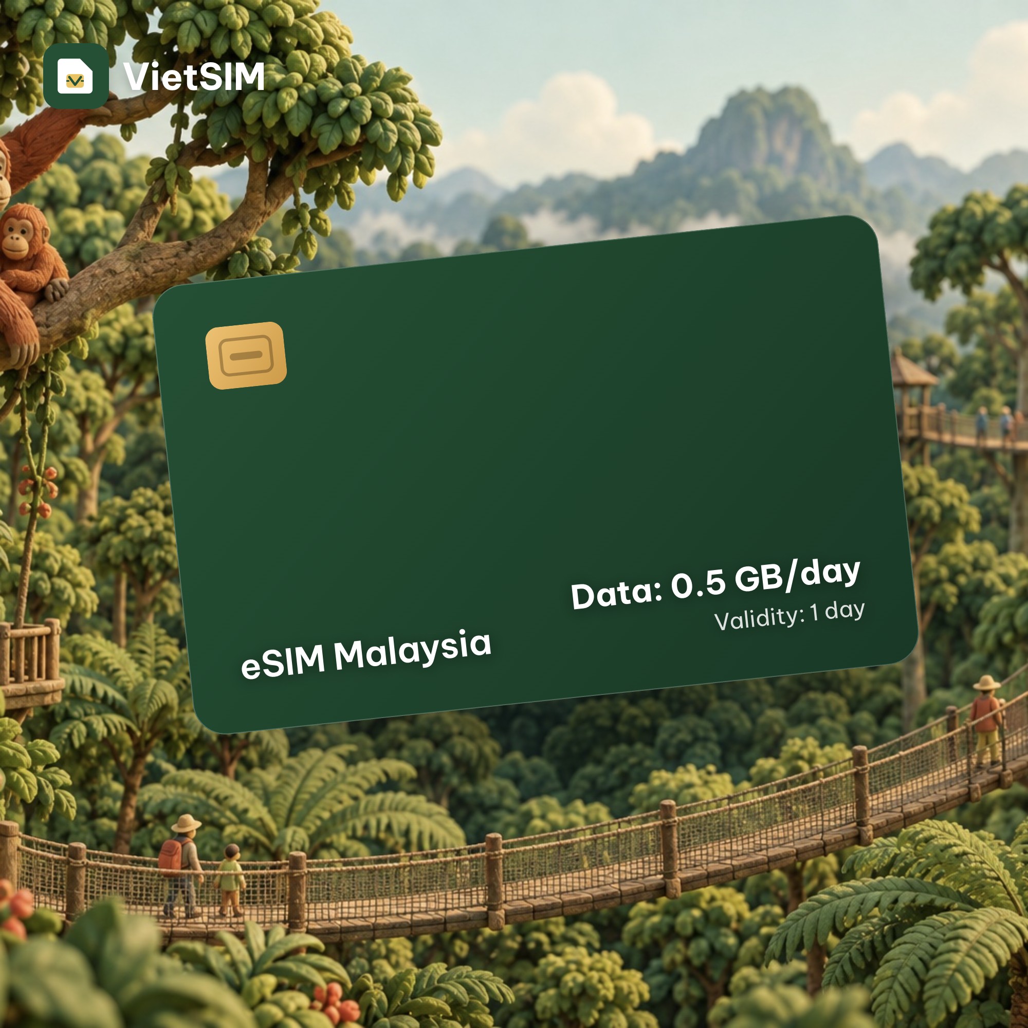 Malaysia eSIM Daily 500MB 1 day