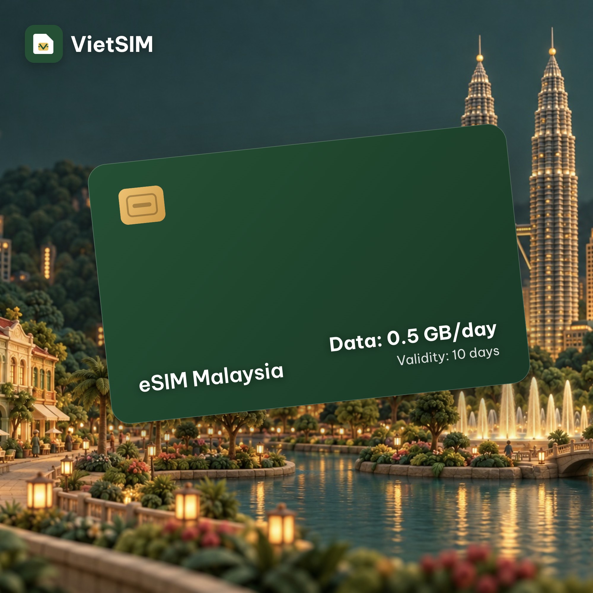 Malaysia eSIM Daily 500MB 10 days