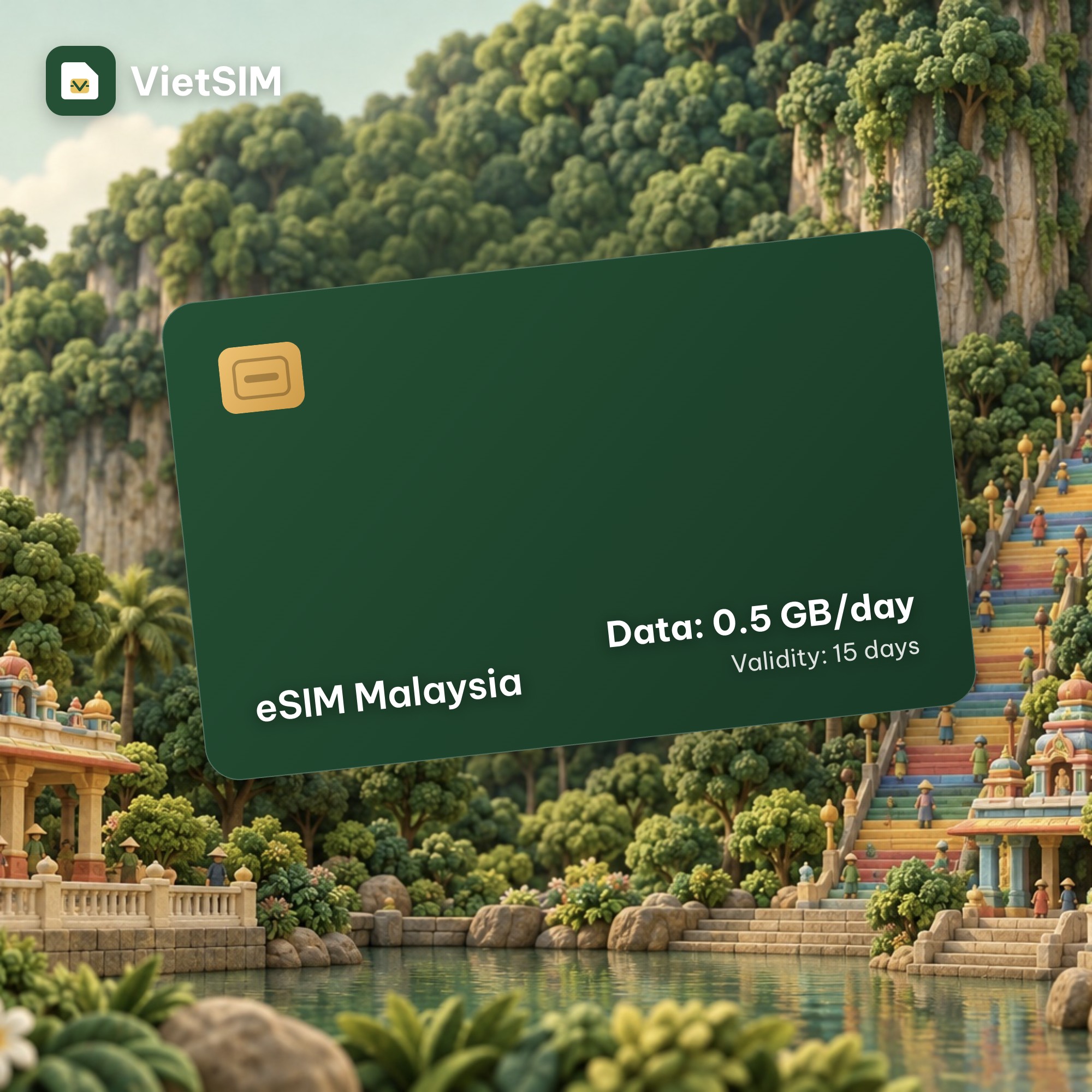 Malaysia eSIM Daily 500MB 15 days