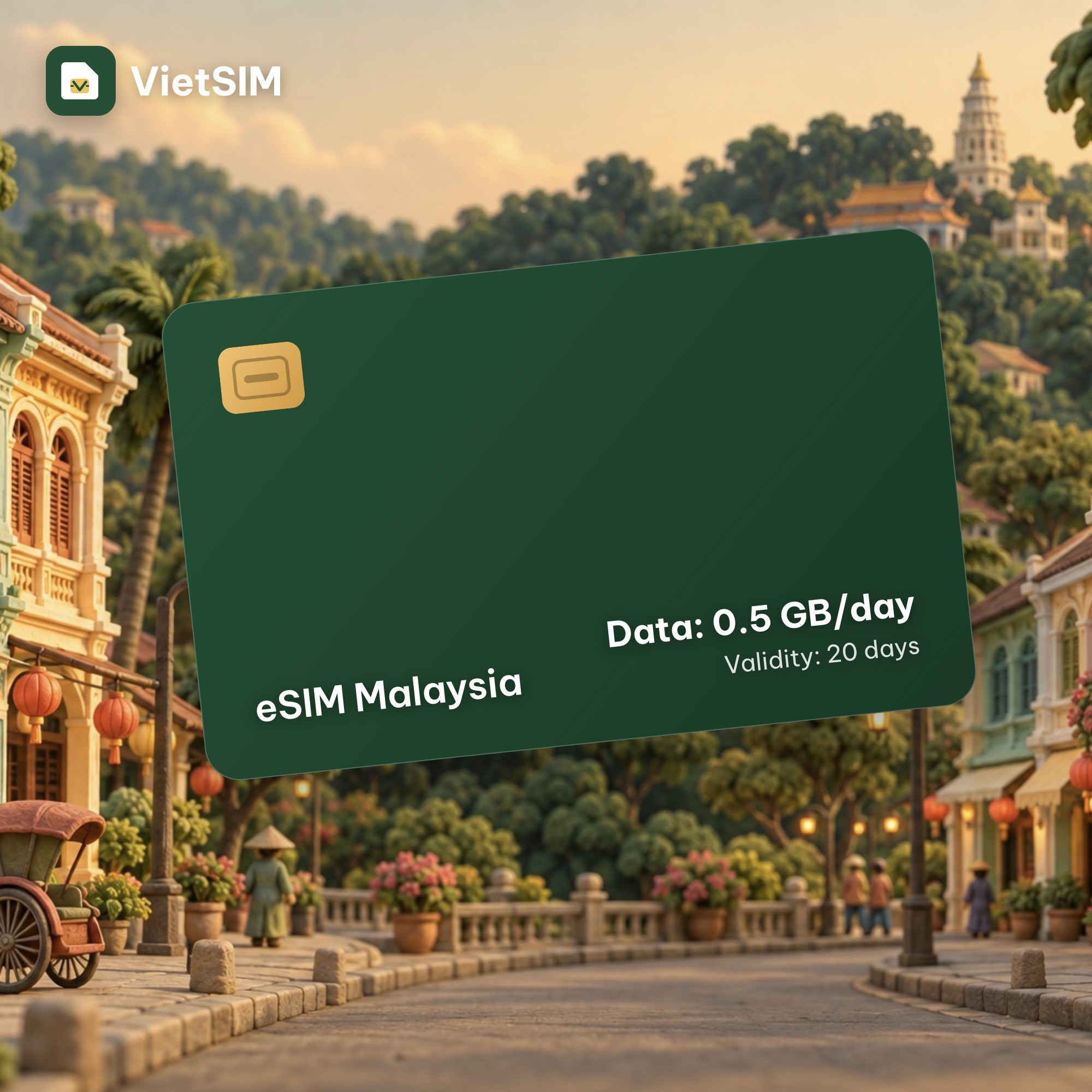 Malaysia eSIM Daily 500MB 20 days