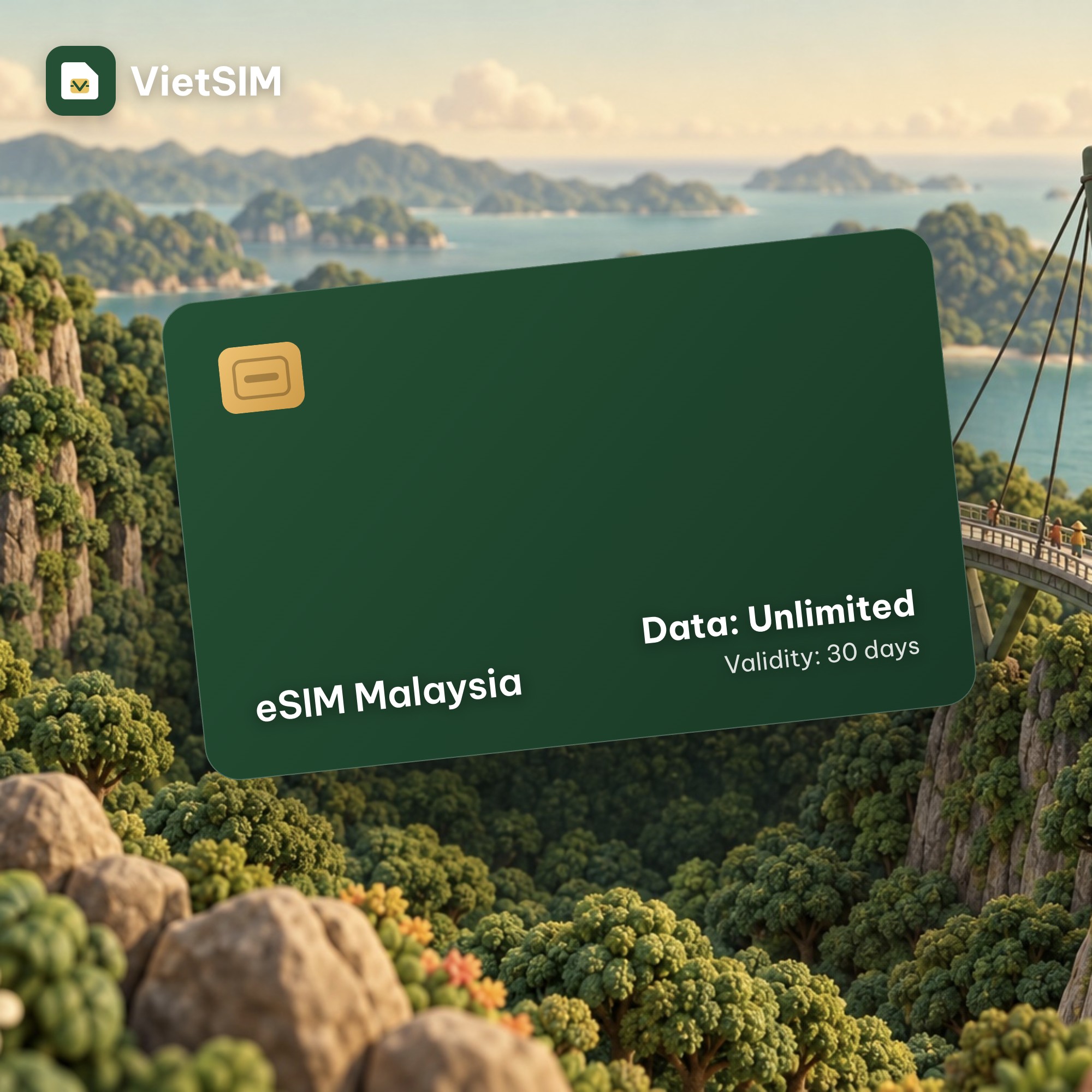 Malaysia eSIM Unlimited Data 30 days