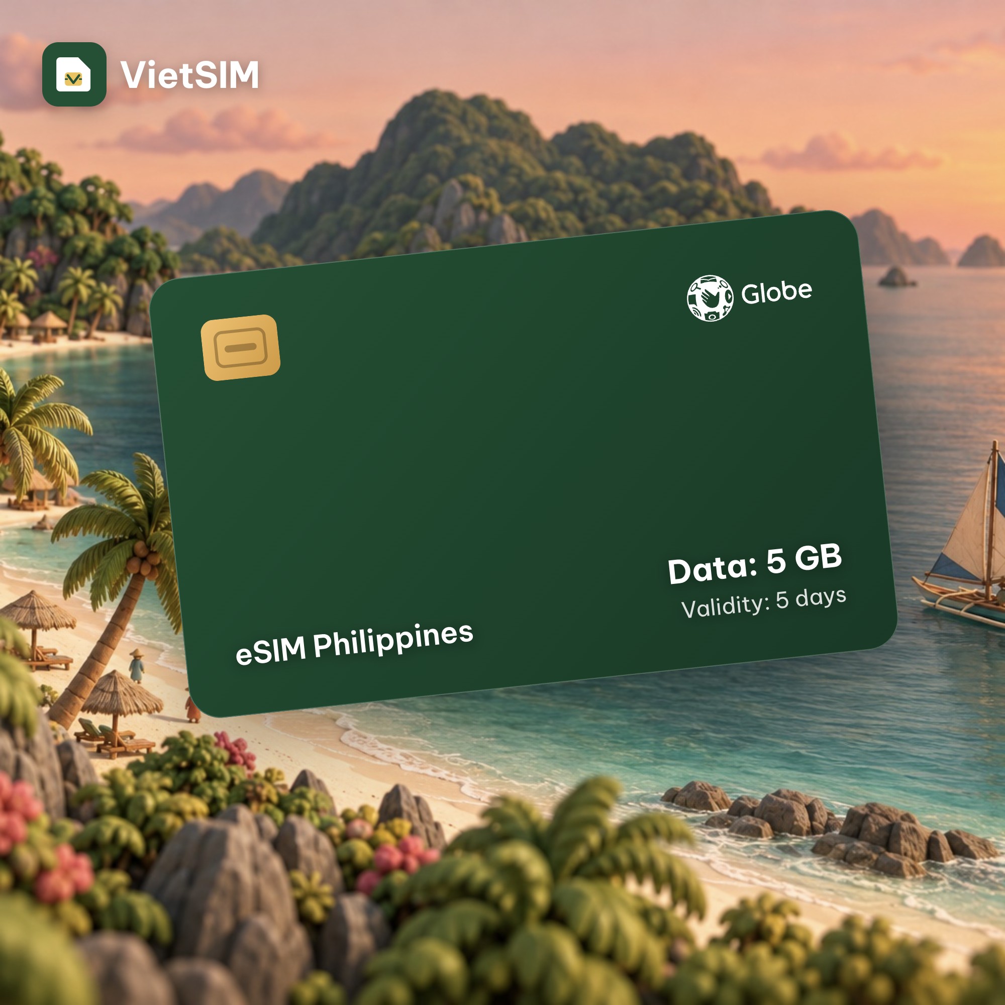 Philippines eSIM 5GB 5 days
