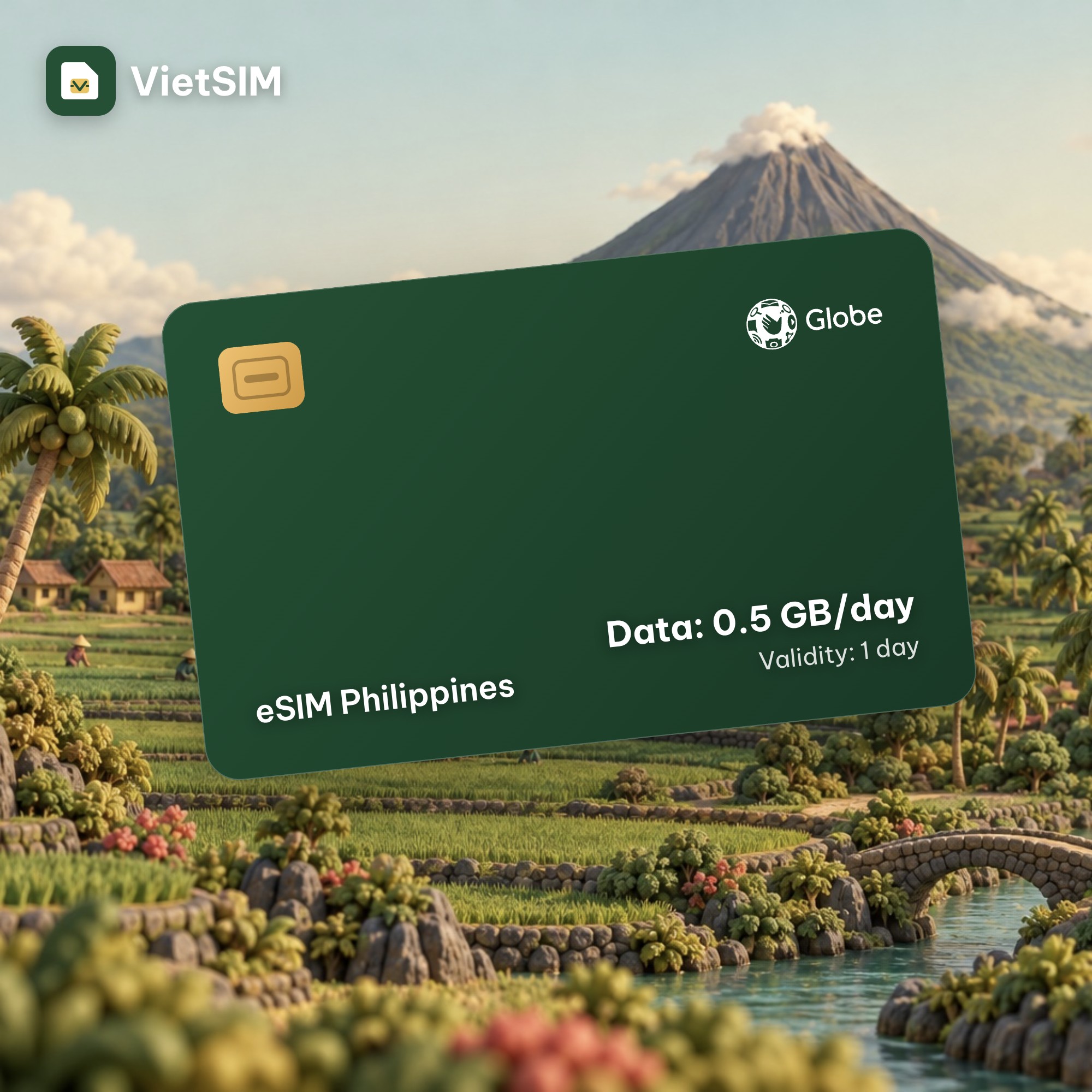 Philippines eSIM Daily 500MB 1 day