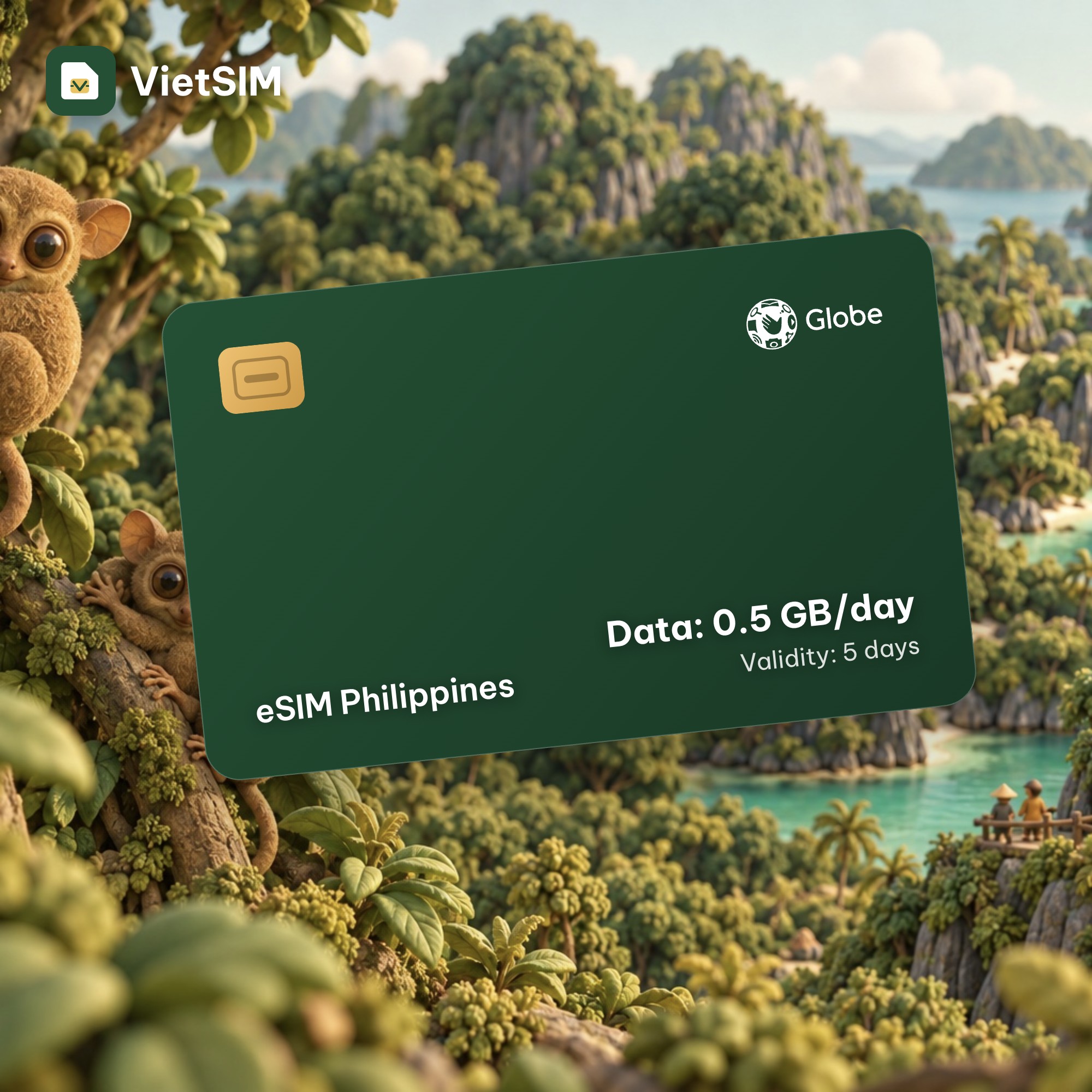 Philippines eSIM Daily 500MB 5 days