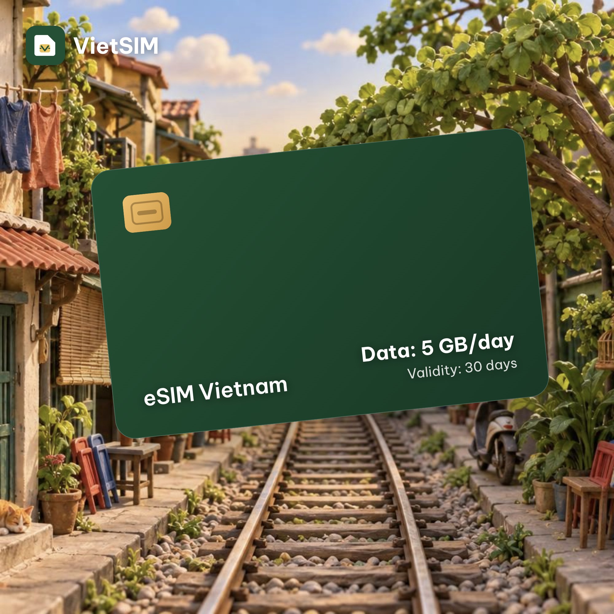 Vietnam eSIM Viettel 5GB/day, 30 days