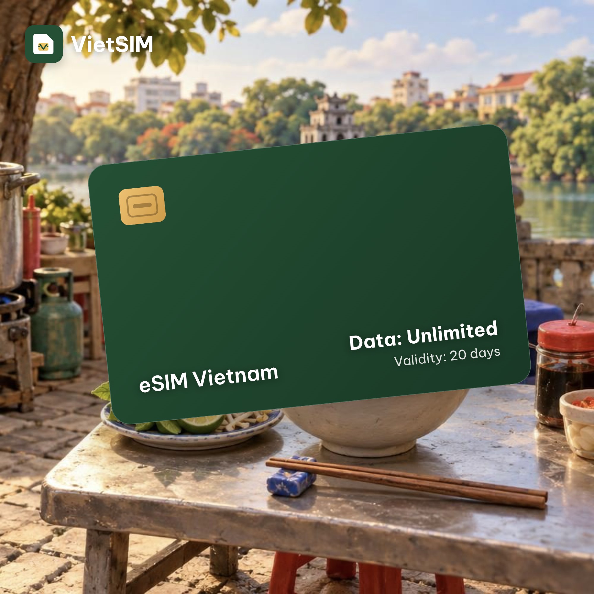 Vietnam eSIM Wintel Unlimited data, 20 days