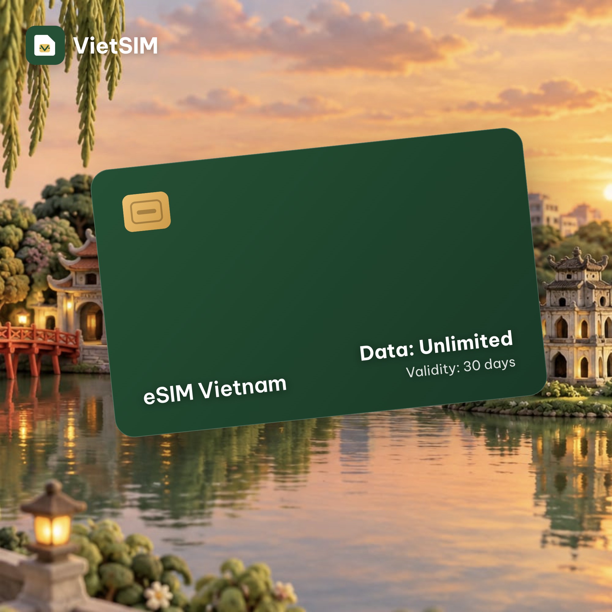 Vietnam eSIM Wintel Unlimited data, 30 days